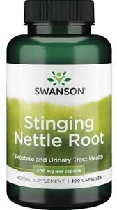 Swanson Stinging Nettle Root 500mg supporting prostate health 100 Capsules