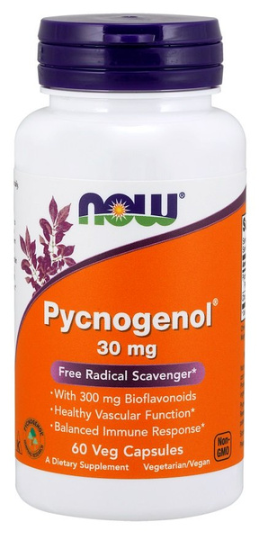 Now Foods Pycnogenol 30mg Immune Support 60 Vcapsules