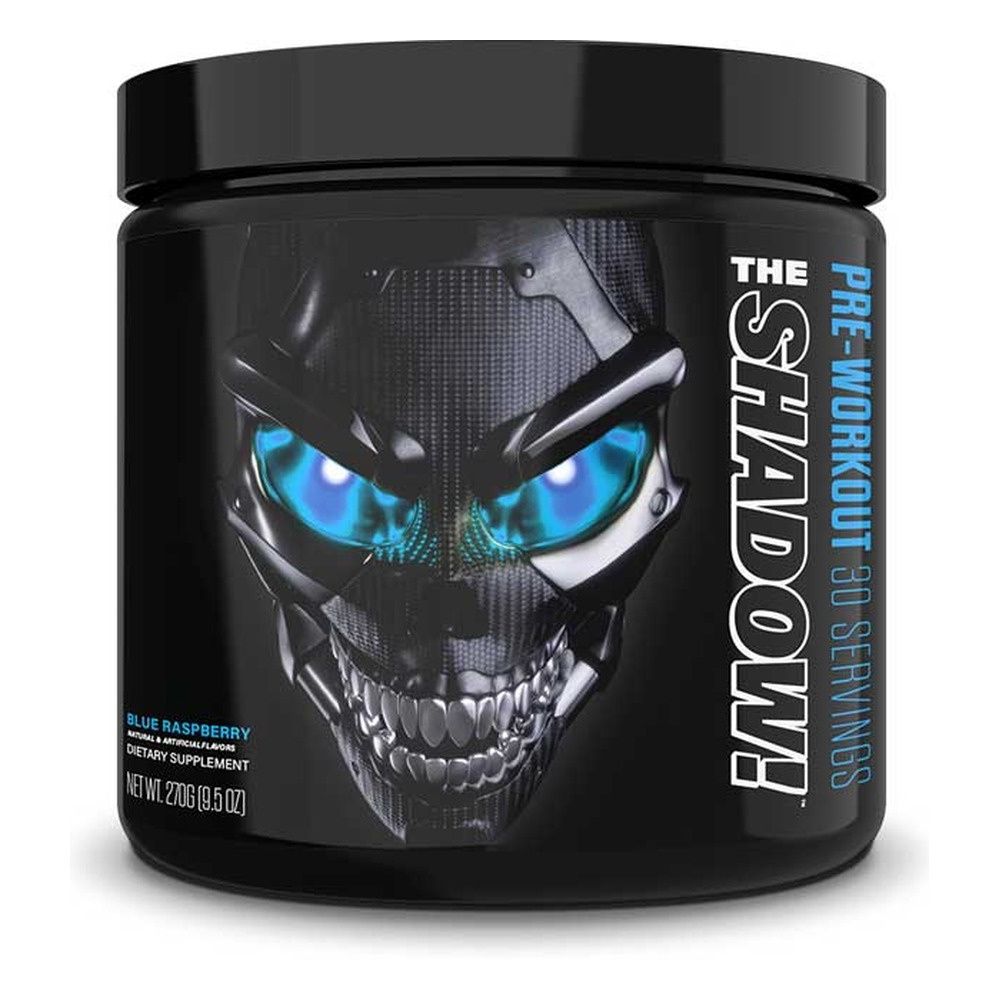 JNX Sports The Shadow! High Stimulant Pre-Workout for Intense Training Sessions Blue Raspberry 270g
