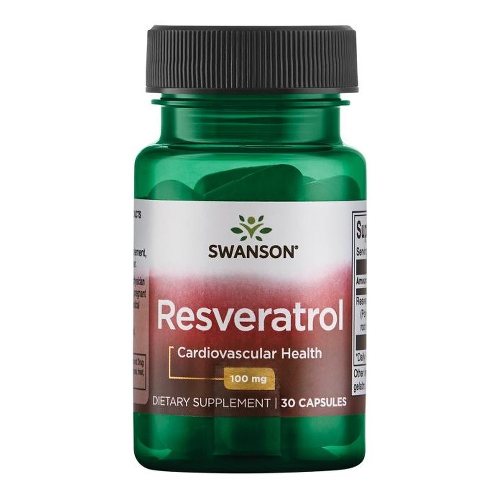 Swanson Resveratrol 100mg for Antioxidant Support 30 Capsules