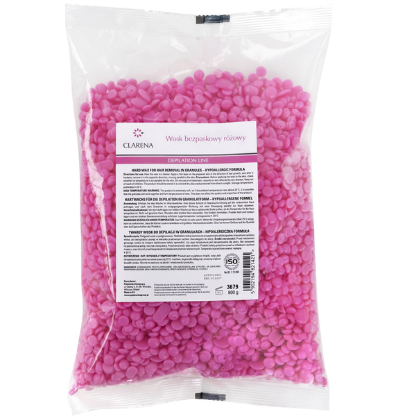 Clarena Hard Wax for Hair Removal in Granules Hypoallergenic Formula 800g