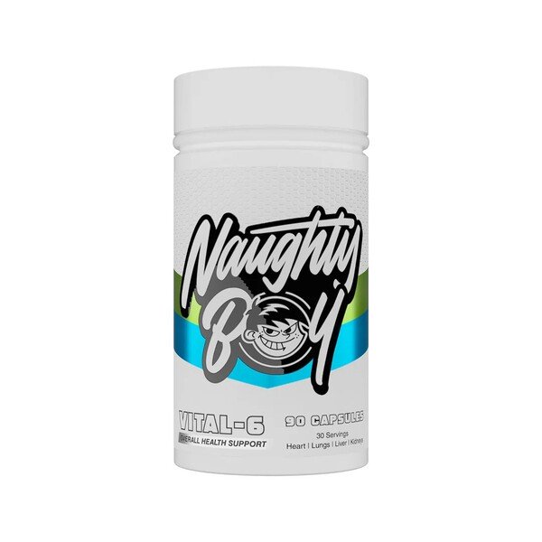 Naughty Boy Vital-6 Organ Support Formula for Daily Health 90 Caps