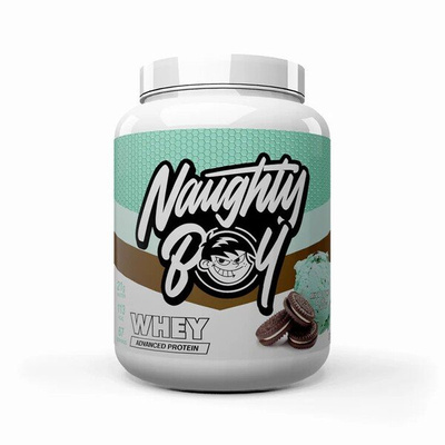 Naughty Boy Advanced Whey Mint Cookies and Cream Protein Supplement for Muscle Growth 2010g
