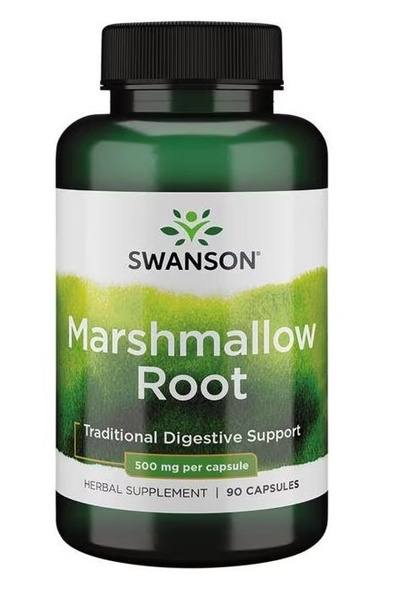 Swanson Marshmallow Root 500mg for Respiratory and Digestive Support 90 Capsules