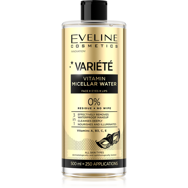 Eveline Variete Vitamin Micellar Fluid Makeup Remover 500ml