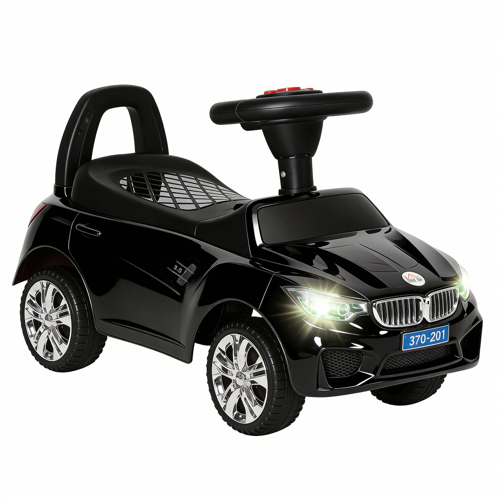 HOMCOM Ride on Car Baby Toddler Walker Foot to Floor Sliding Car Slider, Black