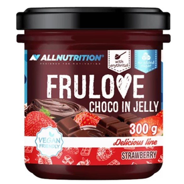 Allnutrition Frulove Choco In Jelly Strawberry Low Sugar Fruit Spread 300g