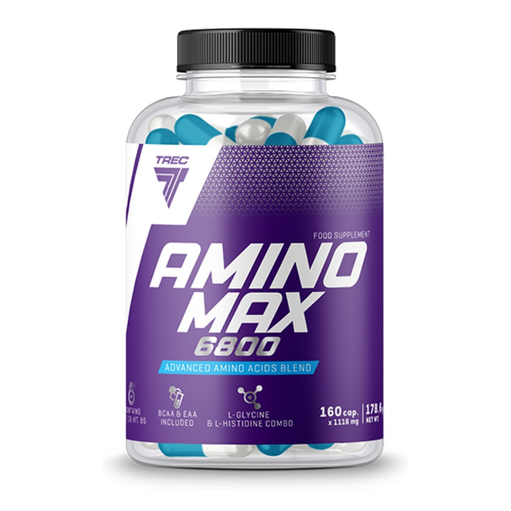 Trec Nutrition Amino Max 6800 Amino Acid Complex 160 Capsules