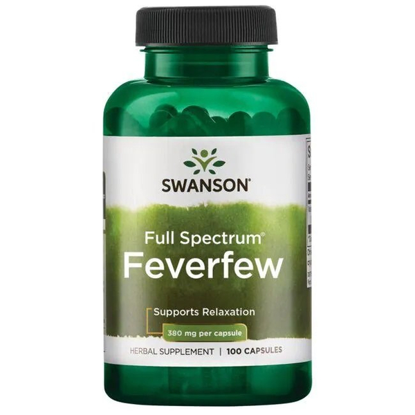 Swanson Feverfew 380mg Supporting Relaxation 100 Capsules