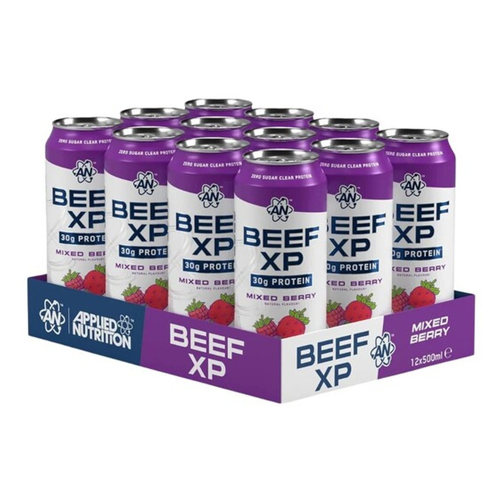 Beef XP Cans, Mixed Berry - 12 x 500 ml.