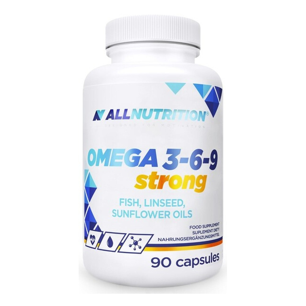 Allnutrition Omega 3-6-9 Strong Fatty Acid Complex for Brain Vision and Heart Support 90 Capsules