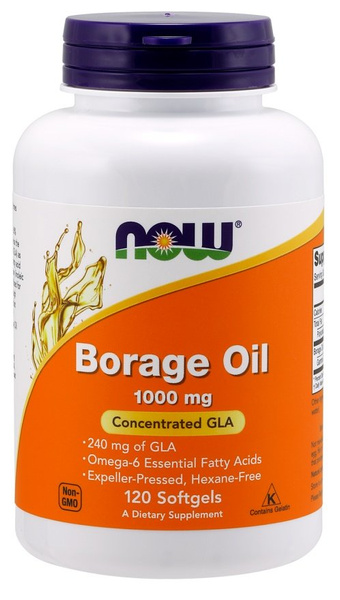 Borage Oil, 1000mg - 120 softgels