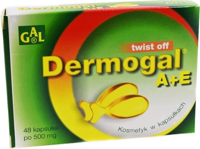 Dermogal A+E Twist Off Capsules with Vitamins for Sensitive Skin 48 Capsules