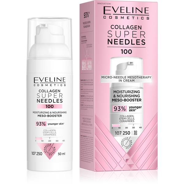 Eveline Super Needles Collagen 100 Moisturizing & Nourishing Meso-Booster 50ml