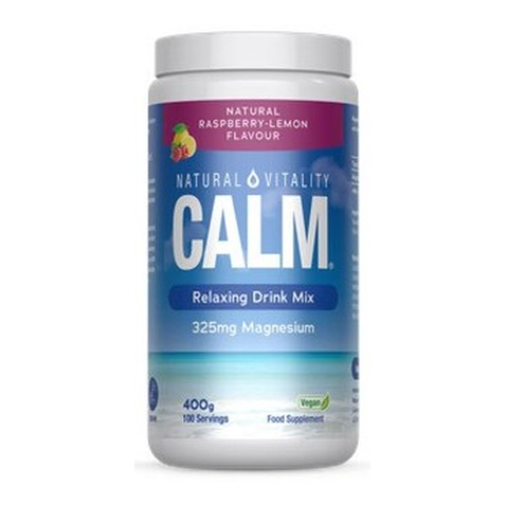 Natural Vitality Calm Relaxing Drink Mix, Natural Raspberry-Lemon - 400g