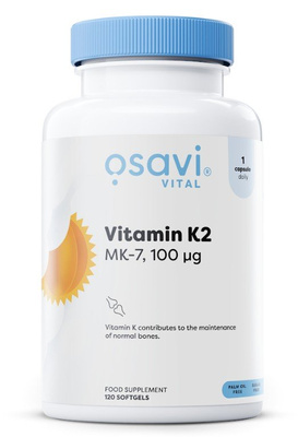 Osavi Vitamin K2 MK-7 100mcg in MCT Oil 120 softgels