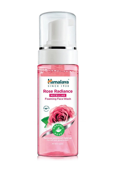 Himalaya Rose Radiance Illuminating Micellar Foam with Organic Rose for All Skin Types 150ml