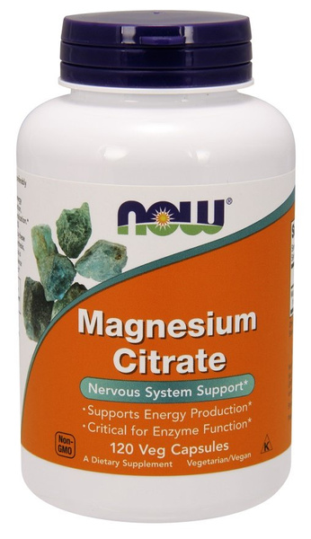 Now Foods Magnesium Citrate 400mg 120 Capsules