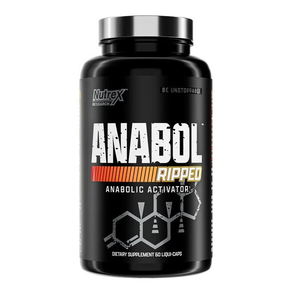 Nutrex Anabol Ripped a Supplement for Muscle Growth and Fat Reduction 60 Liquid Caps