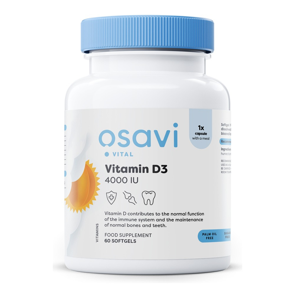 Osavi Vitamin D3 4000 IU 60 softgels