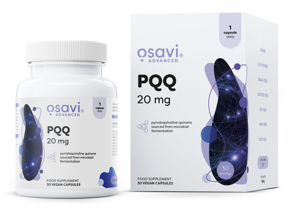 Osavi PQQ 20mg containing Pyrroloquinoline Quinone 30 vegan caps