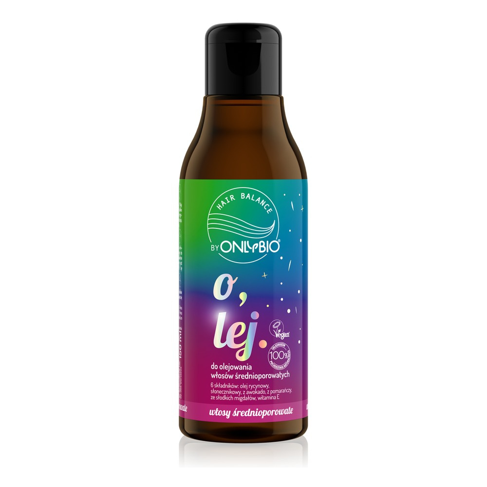 OnlyBio Hair In Balance Vegan Oil for Medium Porosity Hair with Castor Oil 150ml
