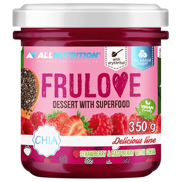 Allnutrition Delicious Line Frulove Dessert Strawberry and Raspberry with Chia 350g