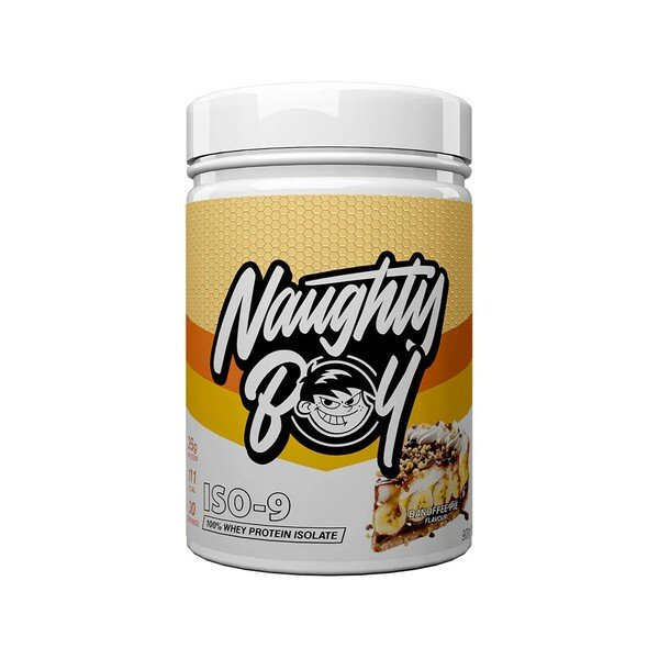 Naughty Boy Iso-9 Banoffee Pie Whey Protein Isolate For Muscle Growth 900g