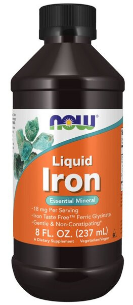 NOW Foods Liquid Iron Supplement for Energy and Immune Support 237ml