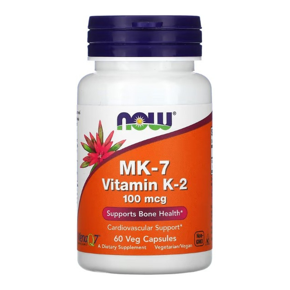 Now Foods MK-7 Vitamin K-2 100mcg 60 Capsules