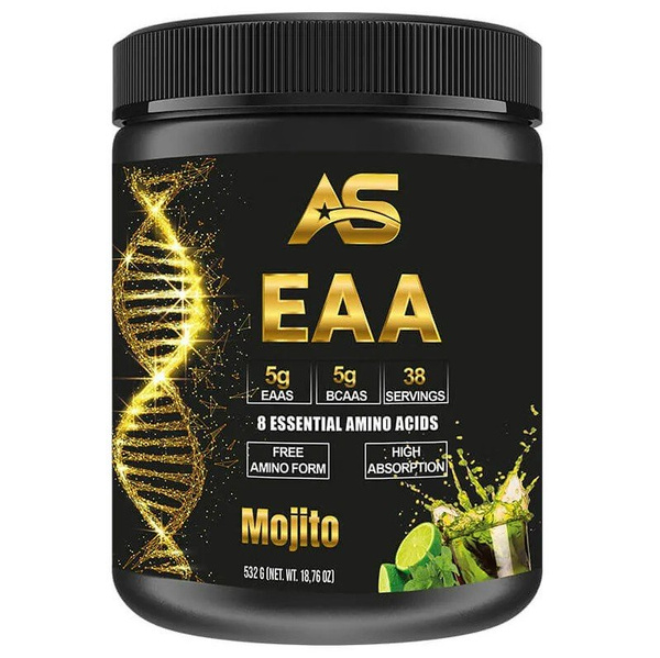American Supps EAA Mojito Essential Amino Acids Powder for Athletes and Bodybuilders 532g