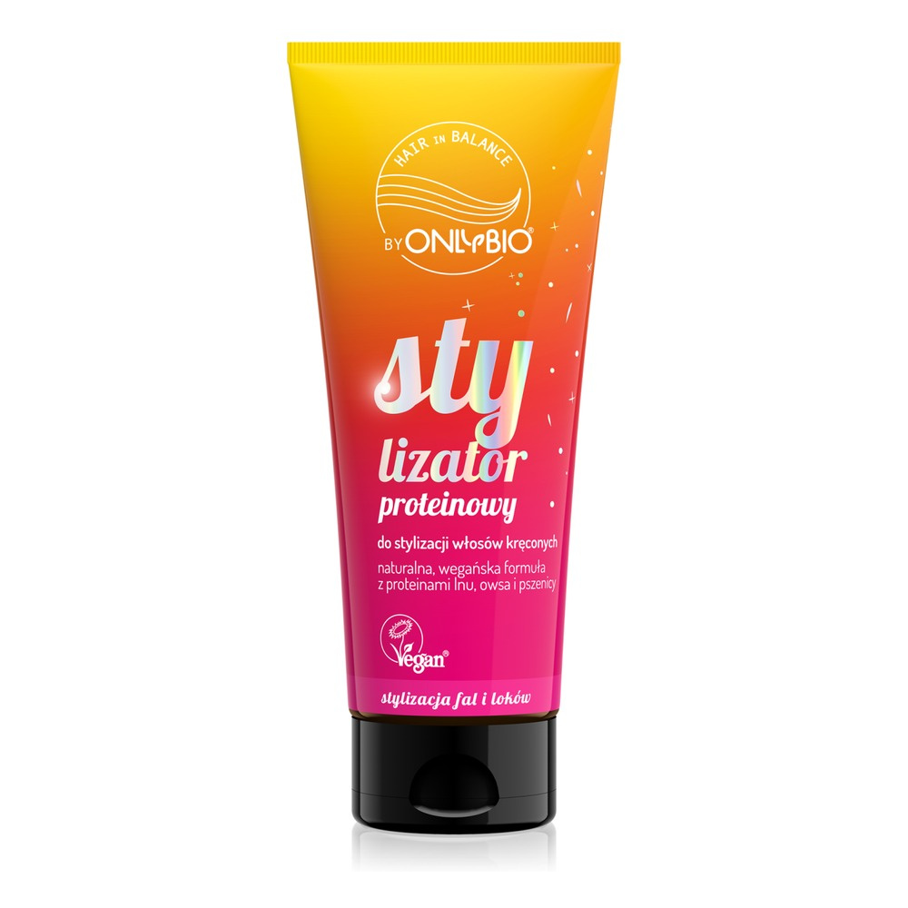 OnlyBio Hair In Balance Protein Stylizer for Curly Hair Styling with Flax Proteins Oats and Wheat 200ml