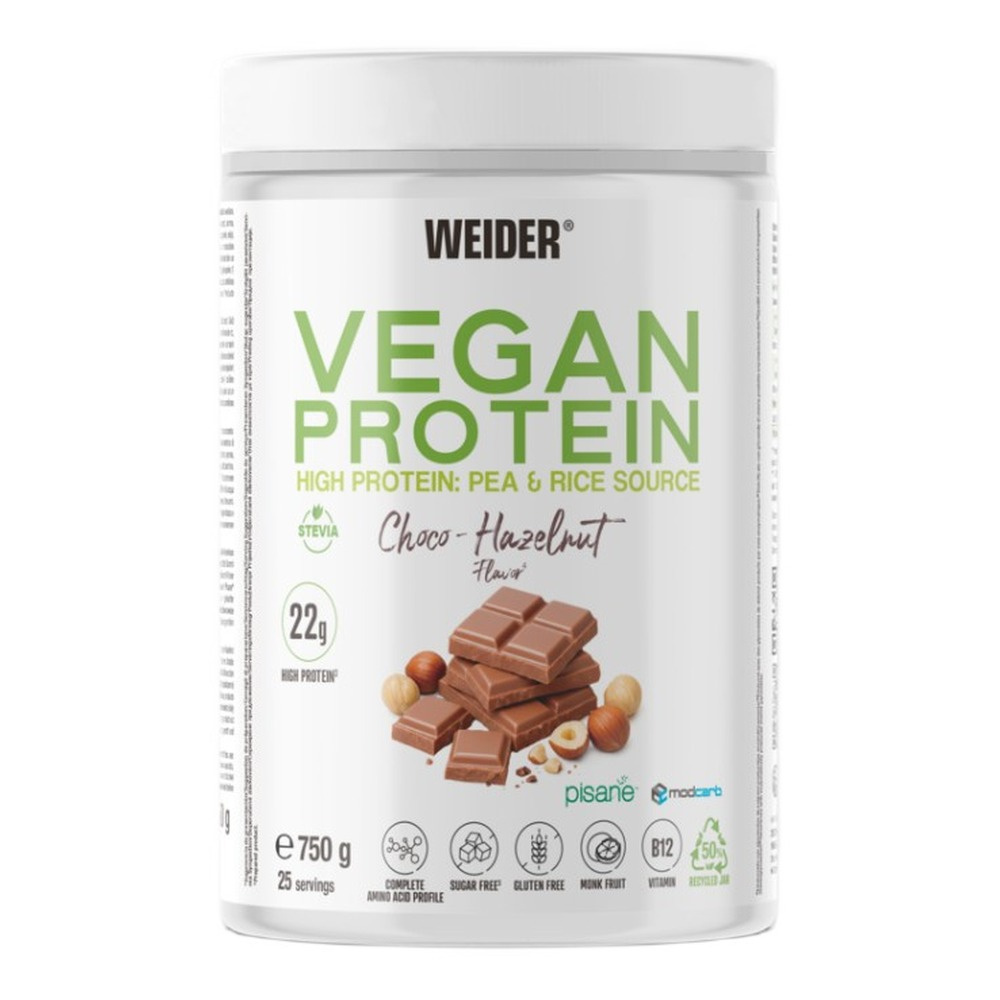 Weider Vegan Protein Pea and Rice Protein Choco-Hazelnut 750g