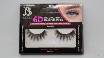 Star Beauty Professional Natural Remy Hair Eyelashes 6D Full Volume and Soft Reusable SEL02