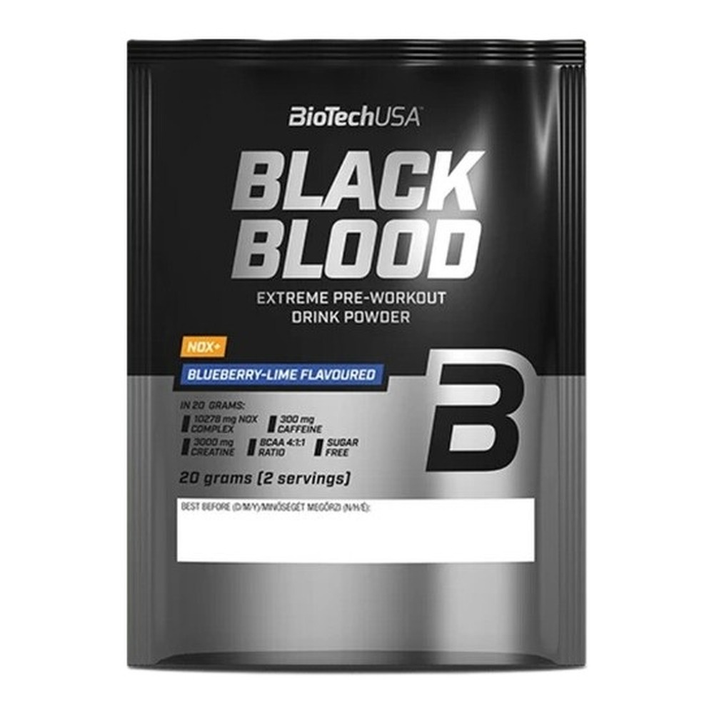 BioTechUSA Black Blood NOX+, Blueberry-Lime - 20g (2 servings)