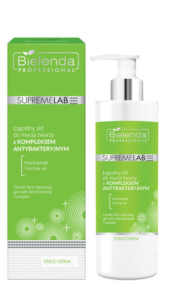 Bielenda Professional Supremelab Sebio Derm Mild Face Cleansing Gel with Antibacterial Complex 200ml