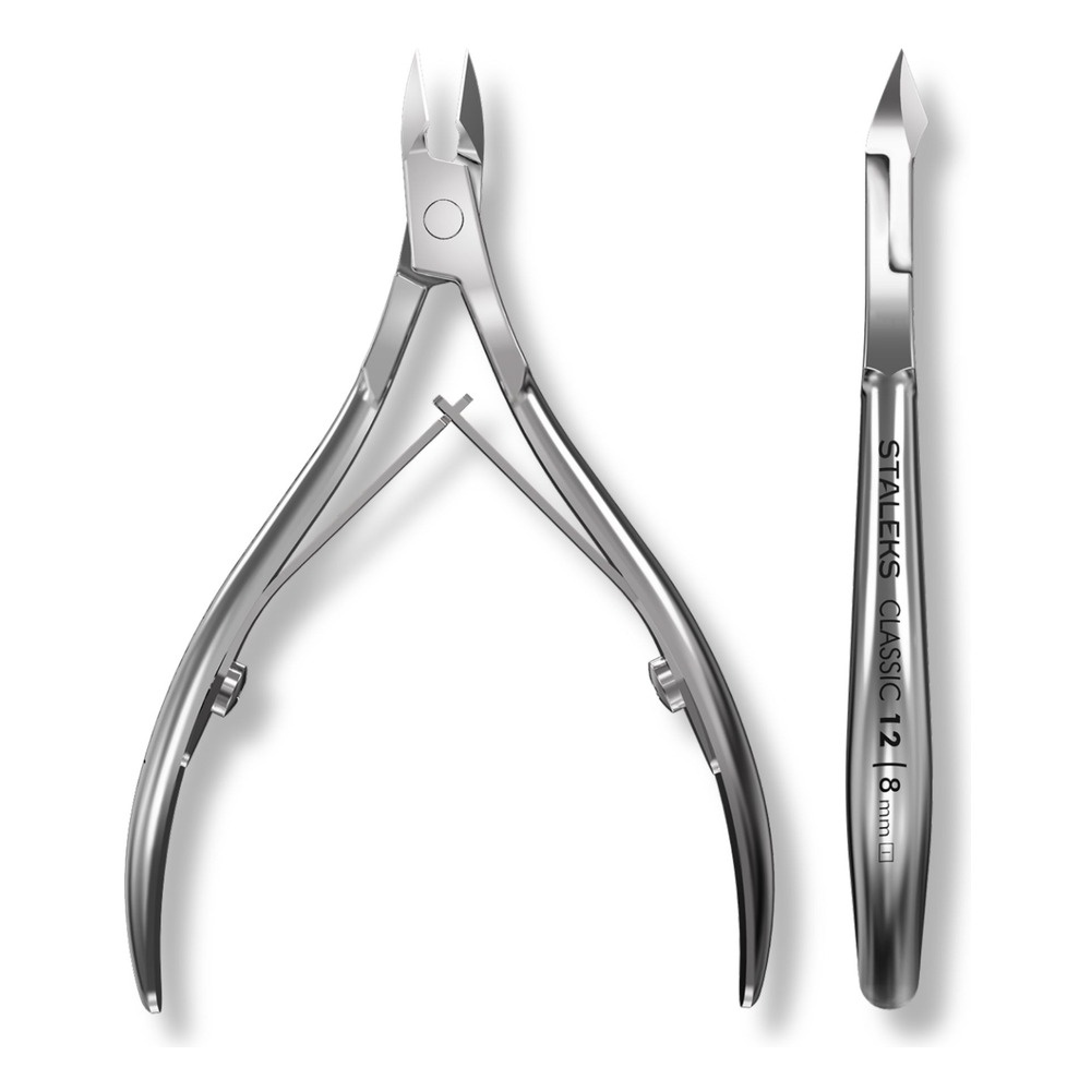 Staleks Classic Cuticle Nippers Ergonomic Spring Handles NC-12-8 8mm