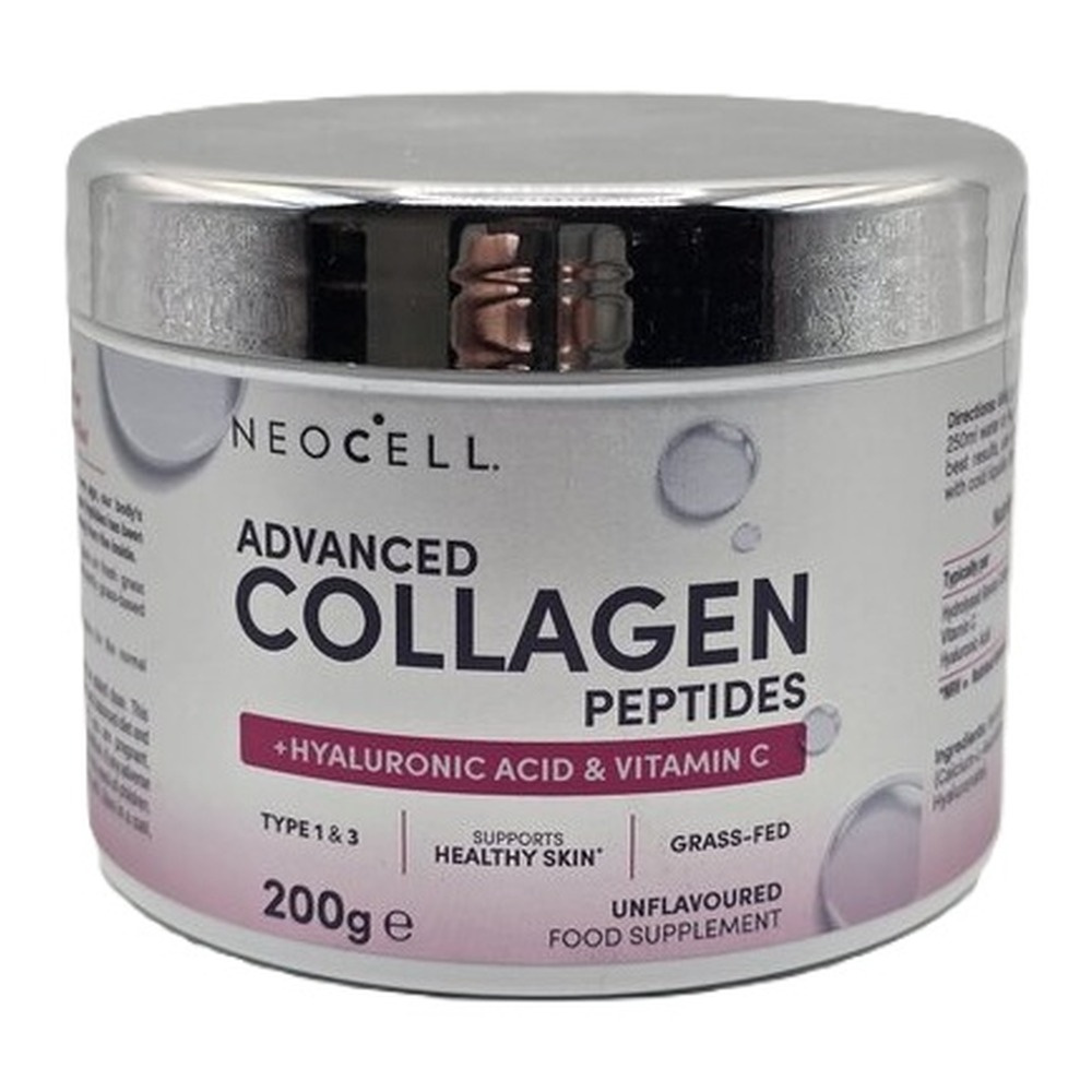 NeoCell Advanced Collagen Peptides with Vitamin C & Hyaluronic Acid, Unflavoured - 200g