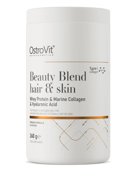 OstroVit Beauty Blend Hair & Skin, French Vanilla - 360g