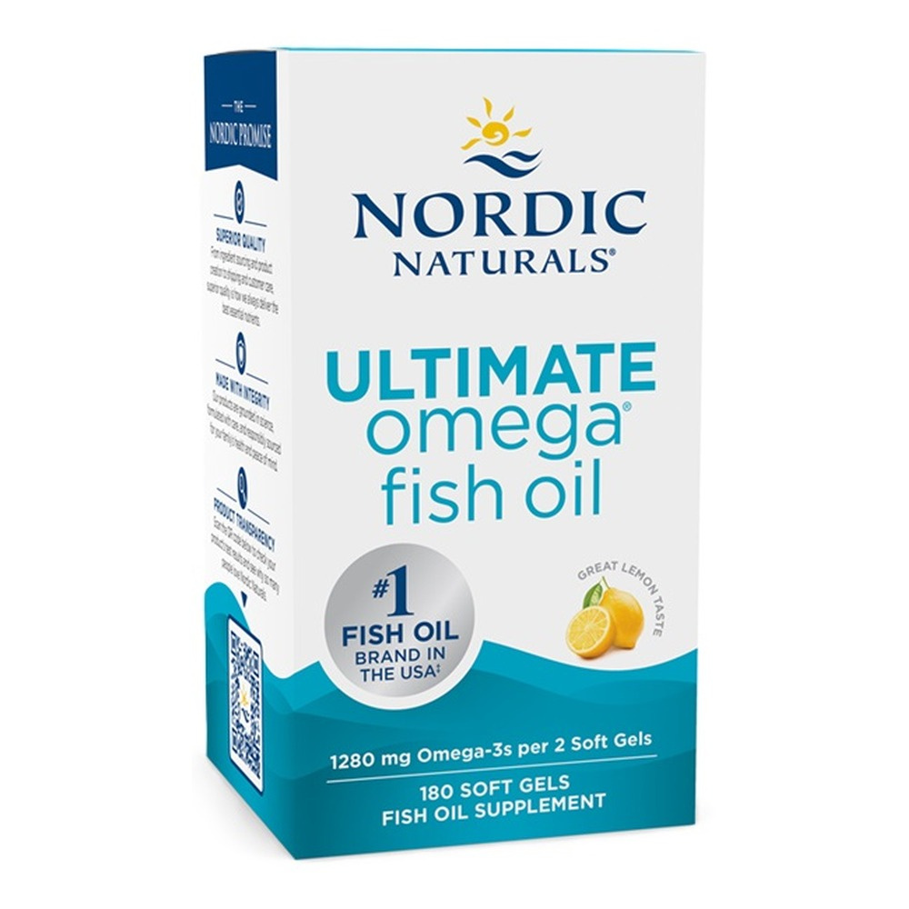 Ultimate Omega, 1280mg Lemon (EAN 768990891083) - 180 softgels
