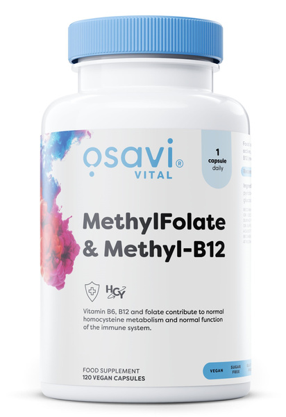 Osavi MethylFolate and Methyl B12 120 vegan caps