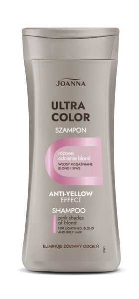 Joanna Ultra Color System Pink Shampoo for Blonde Lightened and Gray Hair 200ml