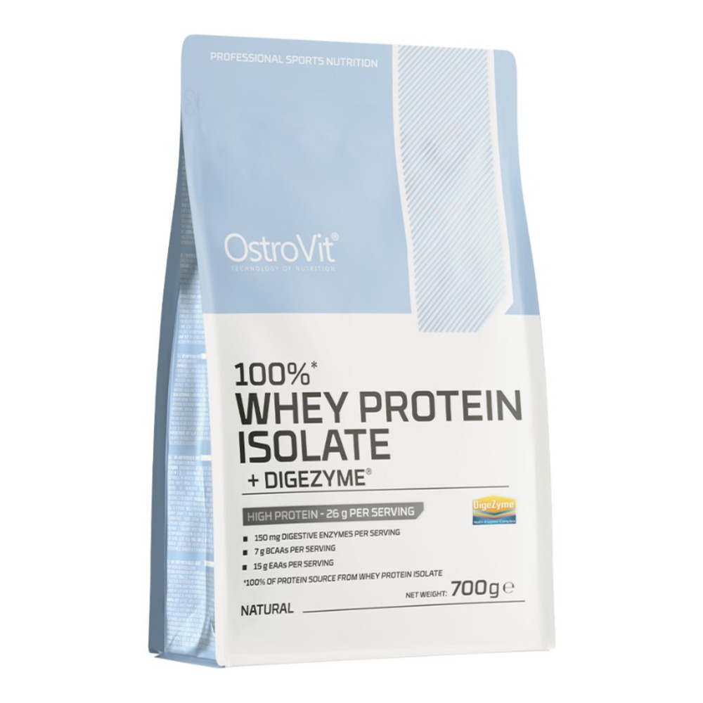 OstroVit 100% Whey Protein Isolate + Digezyme, Natural - 700g