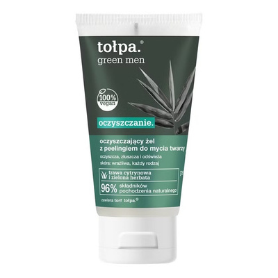 Tolpa Green Men Cleansing Gel Face Scrub for Sensitive Skin 150ml