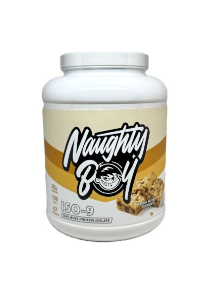 Naughty Boy Iso-9 Peanut Butter Blondie 100% Whey Protein Isolate For Muscle Growth and Recovery 2010g