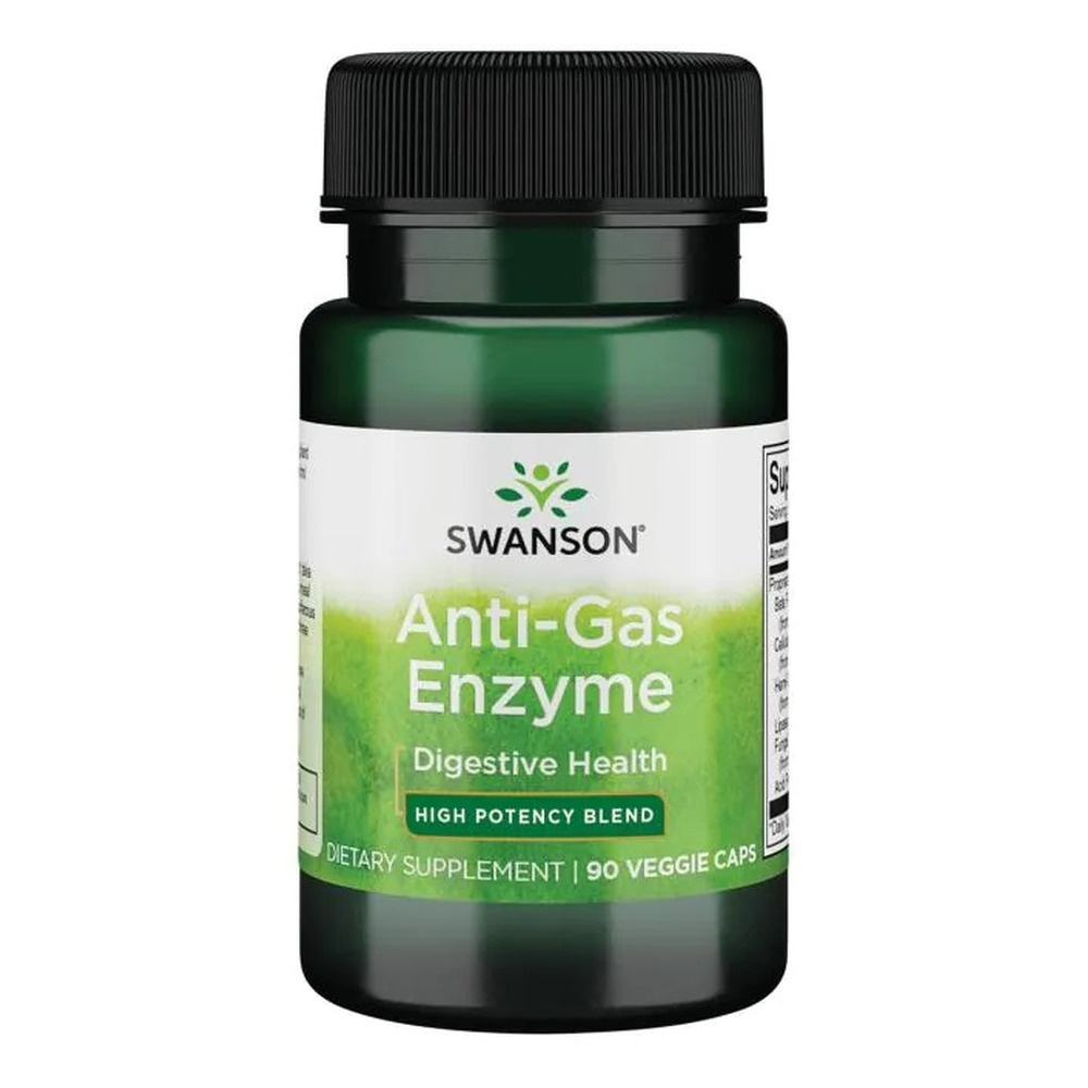 Swanson Anti-Gas Enzyme for Digestive Comfort and Bloating 90 Vcaps