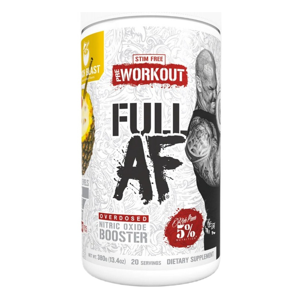 5% Nutrition Full As F*ck Legendary Series Pre-Workout for Muscle Pump Beach Blast 380g