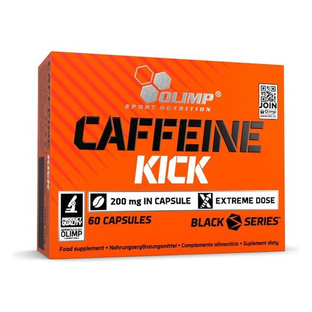 Olimp Caffeine Kick Caffeine 200mg for Concentration and Energy 60 Capsules