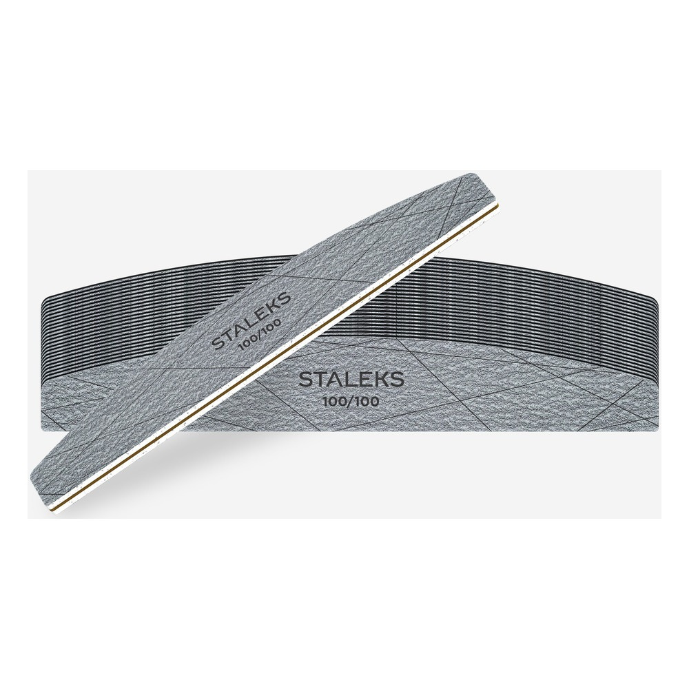 Staleks Smart 40 Crescent Mineral Nail Files 100/100 Grit 25 pcs