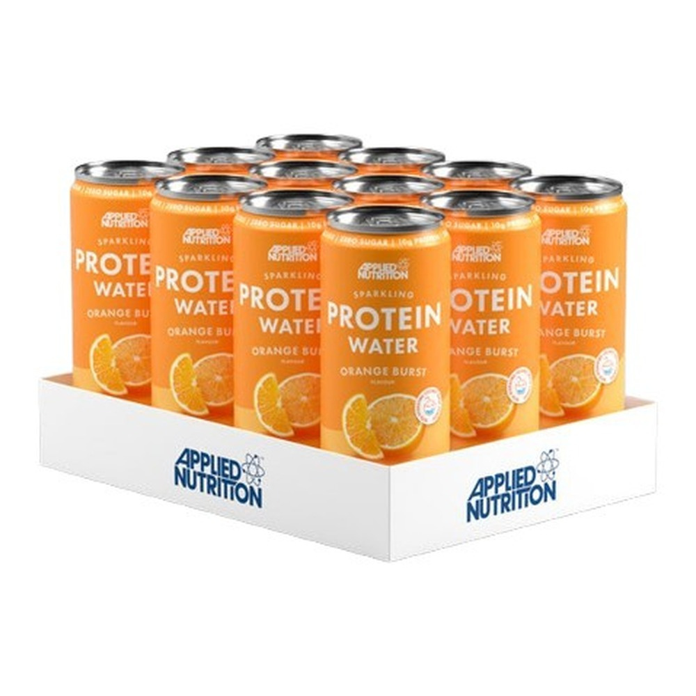 Applied Nutrition Sparkling Protein Water Orange Burst Ready to Drink Protein for Hydration 12 x 330ml